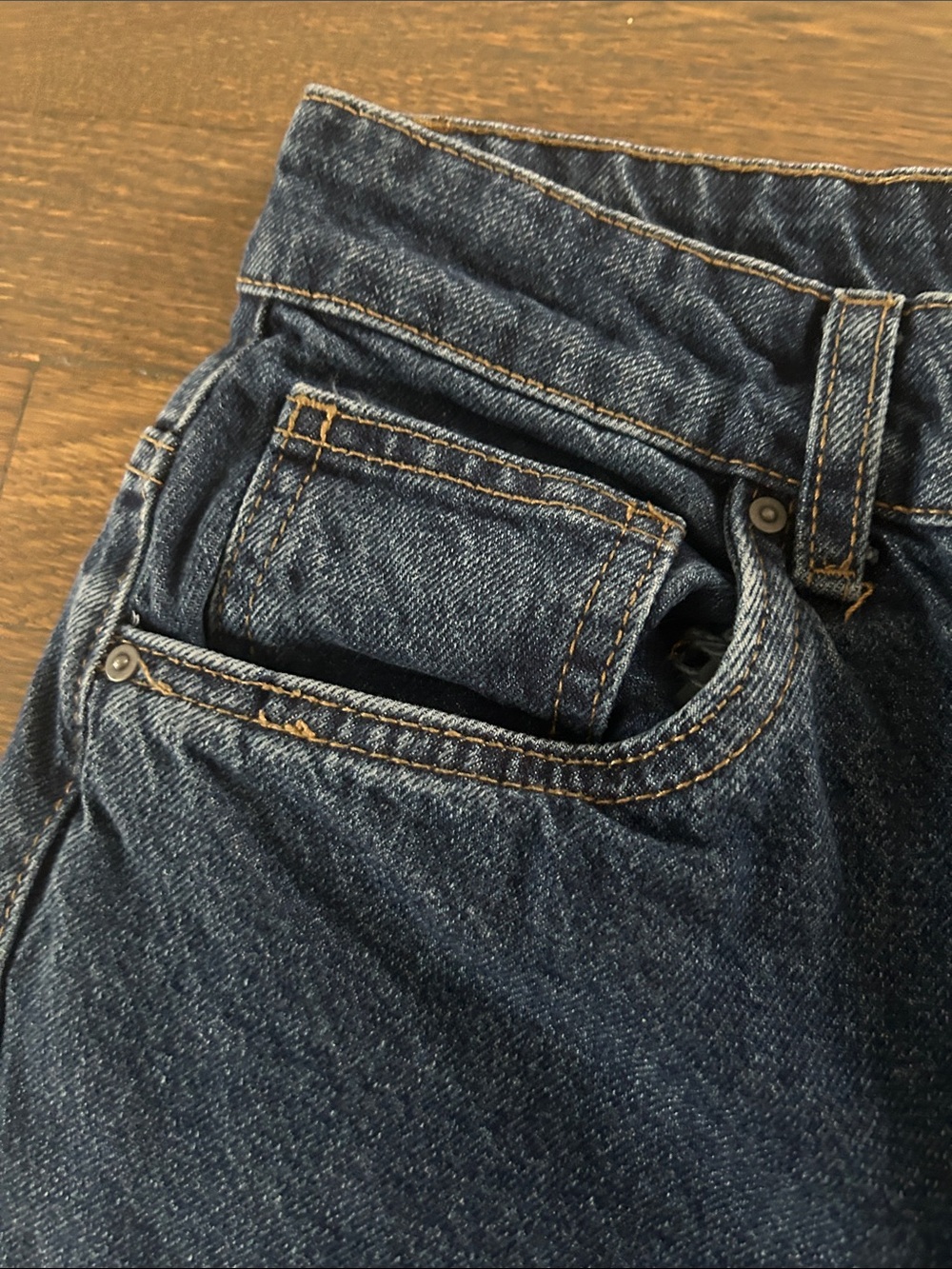 Cotton On Navy High-Rise Straight Jeans - Picture 3 of 5
